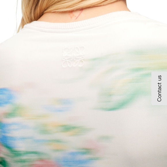 Loewe trompe-l'oeil-print mesh long dress - Picture 2 of 9